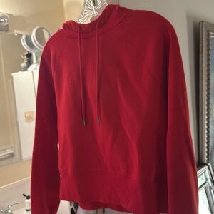 Cute and soft cropped red hoodie
